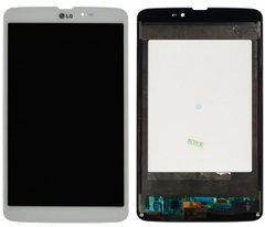 Дисплейный модуль LG G Pad V500 wi-fi version белый экран с тачскрином, матрица с сенсором