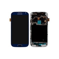 Модуль дисплейный Samsung S4 i9500 Lcd + touch with frame Blue Copy