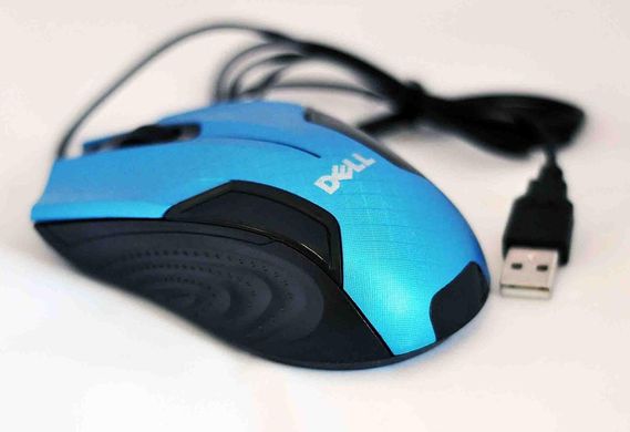 Мышка компьютерная юсб Dell Blue