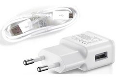 Зарядное устройство Samsung + micro-USB кабель универсальное белое