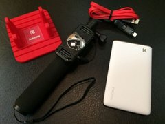 Подарочный набор Remax Power Bank Car Holder Data Cable Selfie Stick