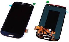 Дисплей Samsung i9190/i9192/i9195 Galaxy S4 mini, с сенсором в рамке синий