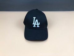 Кепка бейсболка Los Angeles LA (черная, белое лого, без наклейки)