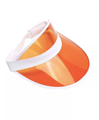 Солнцезащитный прозрачный Козырёк кепка - Оранжевый