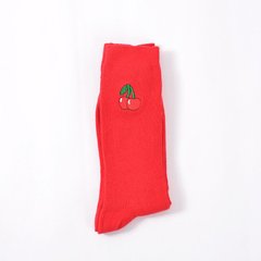 Носки Mo Xiao - высокие - Вишня - красные