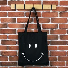 Тканевая сумка Шоппер City-A Smile Смайл Черная