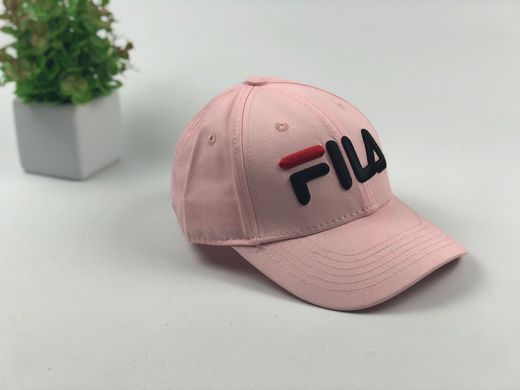 Кепка бейсболка Fila (розовая большое лого)