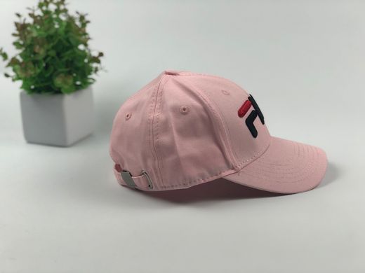 Кепка бейсболка Fila (розовая большое лого)