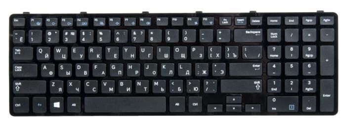 Клавиатура для ноутбуков Samsung R420, R423 RV 408 RV410 черная UA/RU/US