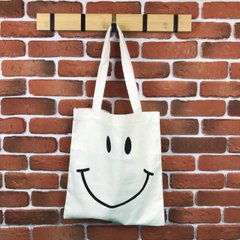 Тканевая сумка Шоппер City-A Smile Смайл Белая