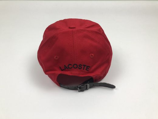 Кепка бейсболка Lacoste большое лого (красная)