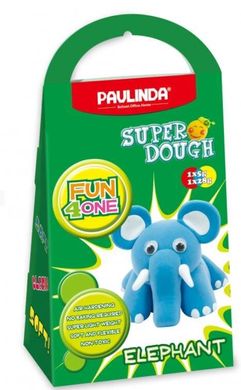 Маса для ліплення Paulinda Super Dough Fun4one Слоненятко (рухливі очі) PL-1543