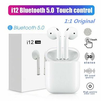 Навушники 2E Bluetooth AirPods i12 Touch (сенсор)