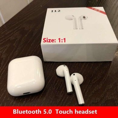 Навушники 2E Bluetooth AirPods i12 Touch (сенсор)