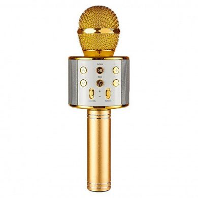 Микрофон Караоке WS-858 золотистый