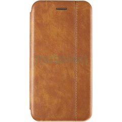 Чехол книжка Leather Gelius для Huawei Y5 (2018) коричнево золотистый