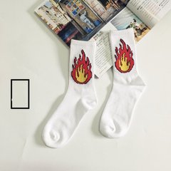 Носки More Than Dope - высокие - Пламя - белые