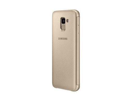 Чехол-книжка Wallet Cover для Samsung Galaxy J6 2018 (J600) EF-WJ600CFEGRU золотистая