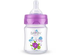 Пляшечка для годування Bayby BFB6100 120мл 0м+ фіолетова