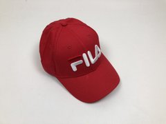 Кепка бейсболка Fila (красная с белым лого)