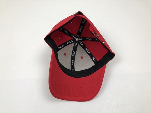 Кепка бейсболка Fila (красная с белым лого)