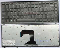 Клавиатура для ноутбуков Lenovo IdeaPad S400 Series черная с черной рамкой UA/RU/US