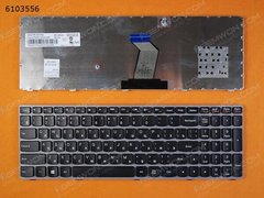 Клавиатура Lenovo IdeaPad Y570, Y770 черная рамка серая