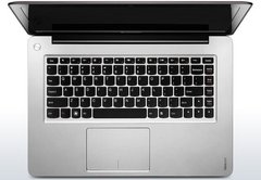 Клавиатура для ноутбуков Lenovo IdeaPad U410 Series черная с серебристой рамкой UA/RU/US