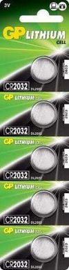 Батарейка Lithium CR2032 GP CR2032-U5 5шт на блистере упаковка