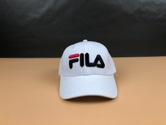 Кепка бейсболка Fila большое лого (белая)