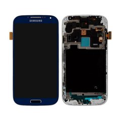 Дисплейный модуль Samsung i9500 + touch with frame Blue Copy