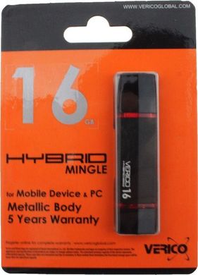 USB Flash Verico Hybrid Mingle OTG USB 16Gb Black