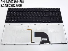 Клавиатура для ноутбука Sony SVE15, E15, E17, SVE15, SVE17 черная с Серой рамкой. Оригинальная клавиатура.