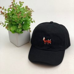 Кепка бейсболка Fox Лиса(черная)