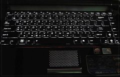 Клавиатура для ноутбуков Asus U80 черная с подсветкой UA/RU/US