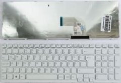 Клавиатура для ноутбуков Sony Vaio SVE15 Series белая с белой рамкой UA/RU/US