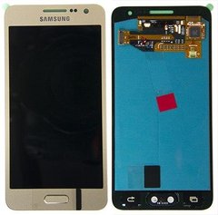 Дисплей (LCD) Samsung A300 A3 (2015) с сенсором золотой сервисный GH97-16747F