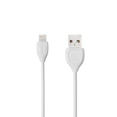 USB кабель лайтнинг Remax Lesu RC-050i для iPhone 5 6 7 8 X White 1m