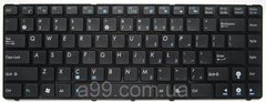 Клавиатура для ноутбуков Asus UL30, UL30A, UL30VT, U31, U31F, U31J черная с черной рамкой UA/RU/US