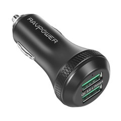 Азу RAVPower Qualcomm Quick Charge 3.0 36W Dual USB Car Charger (RP-VC007)