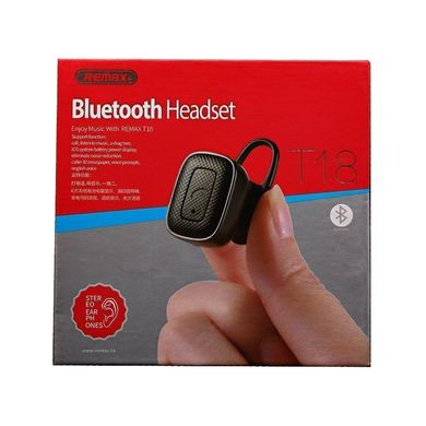 Bluetooth гарнитура REMAX T18 black