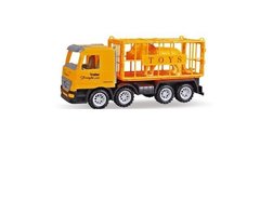 Машинка інерційна Same Toy Super Combination Вантажівка жовта для перевезення тварин 98-83Ut