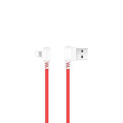 Кабель Hoco X19 Enjoy iPhone 6 (L Shape) Red/White 1.2m