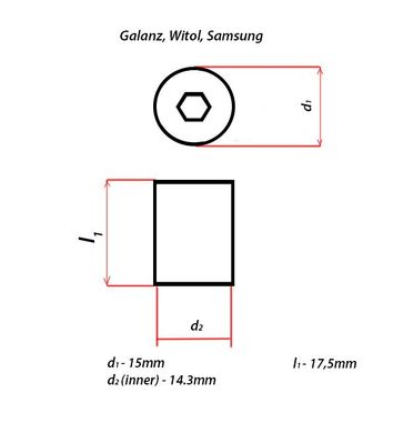 Металлический колпачок на магнетрон для СВЧ-печи Samsung