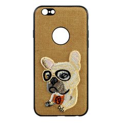 Чехол-накладка Dog для iPhone X коричневый