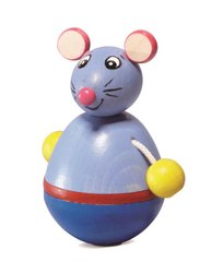 Nic Іграшка-неваляшка дерев'яна Мишка NIC61552