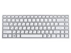 Клавиатура для ноутбуков Sony Vaio VPC-Y белая с серебристой рамкой UA/RU/US
