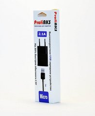 Зарядное устройство СЗУ Profi 2.1A+кабель micro
