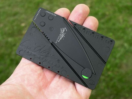 Нож-кредитка IAIN SINCLAIR Cardsharp2 Knife Black (CS2N)