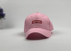 Кепка бейсболка Supreme (розовый с красной полосой)
